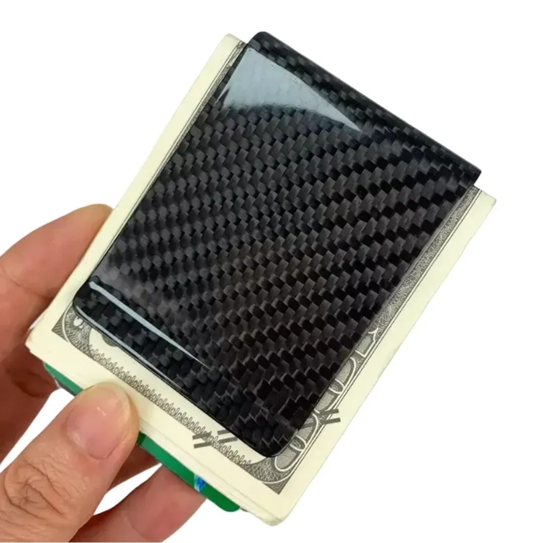 Gaira® Spona na bankovky 70716 Carbon, Barva černá matná
