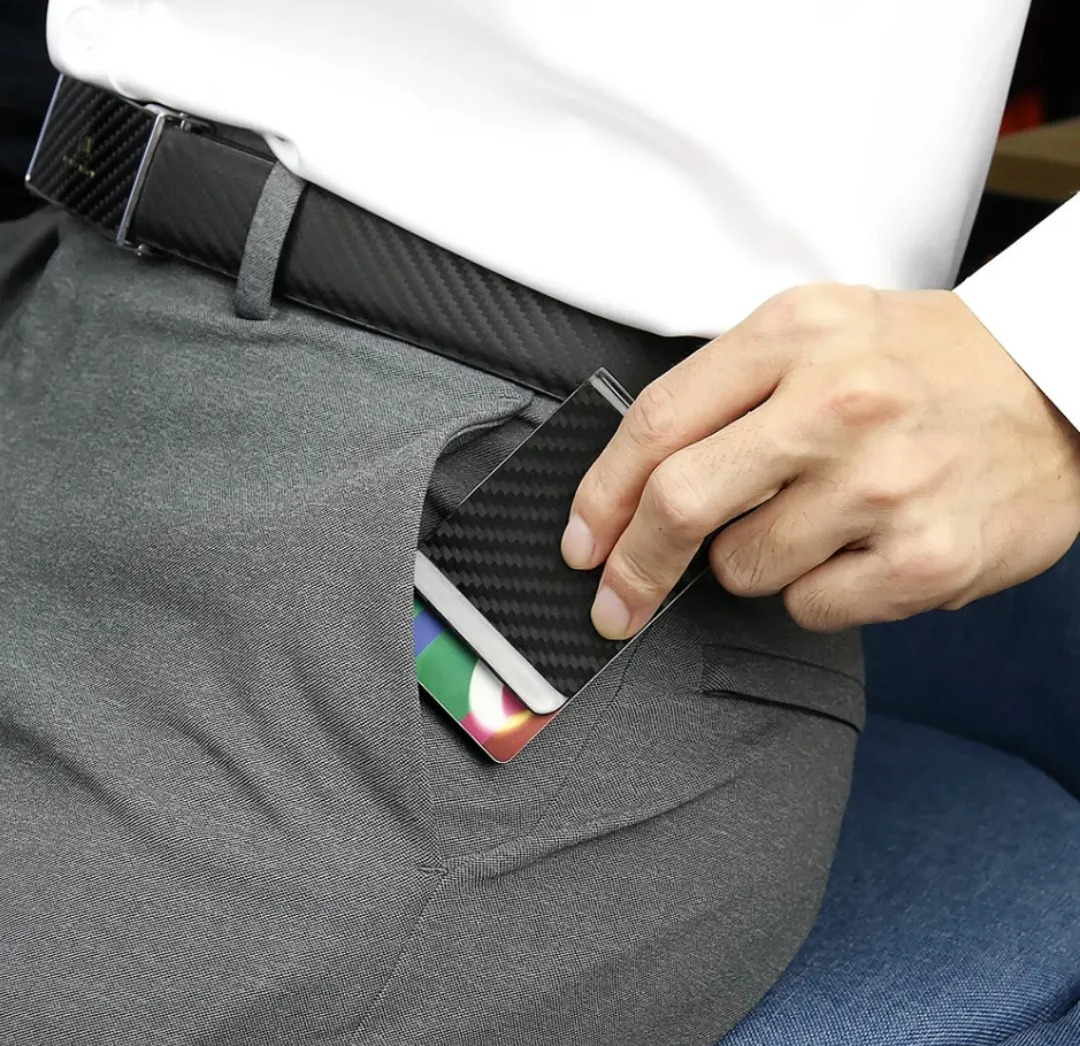Gaira® Spona na bankovky 70716 Carbon, Barva černá matná