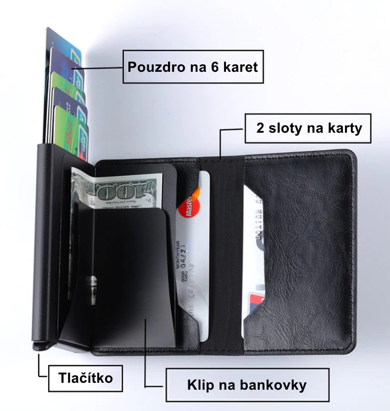 Gaira® Pouzdro na karty a bankovky 70861-16
