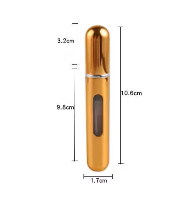 Gaira® Plnitelný flakón 40703 8ml, Barva šedá