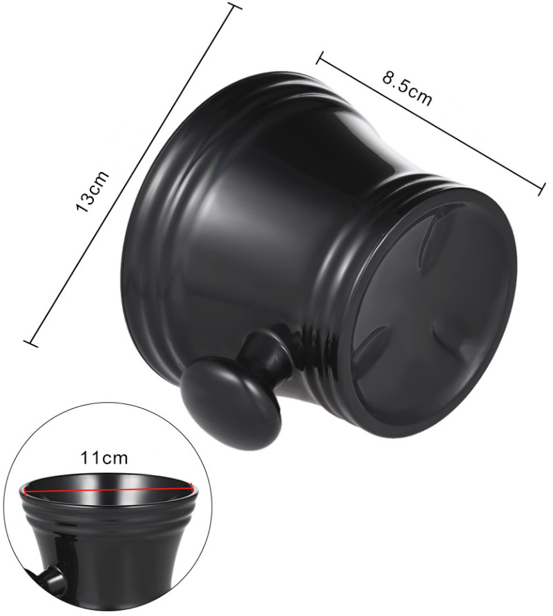 Gaira® Miska na holení s rukojetí M12, Barva bílá