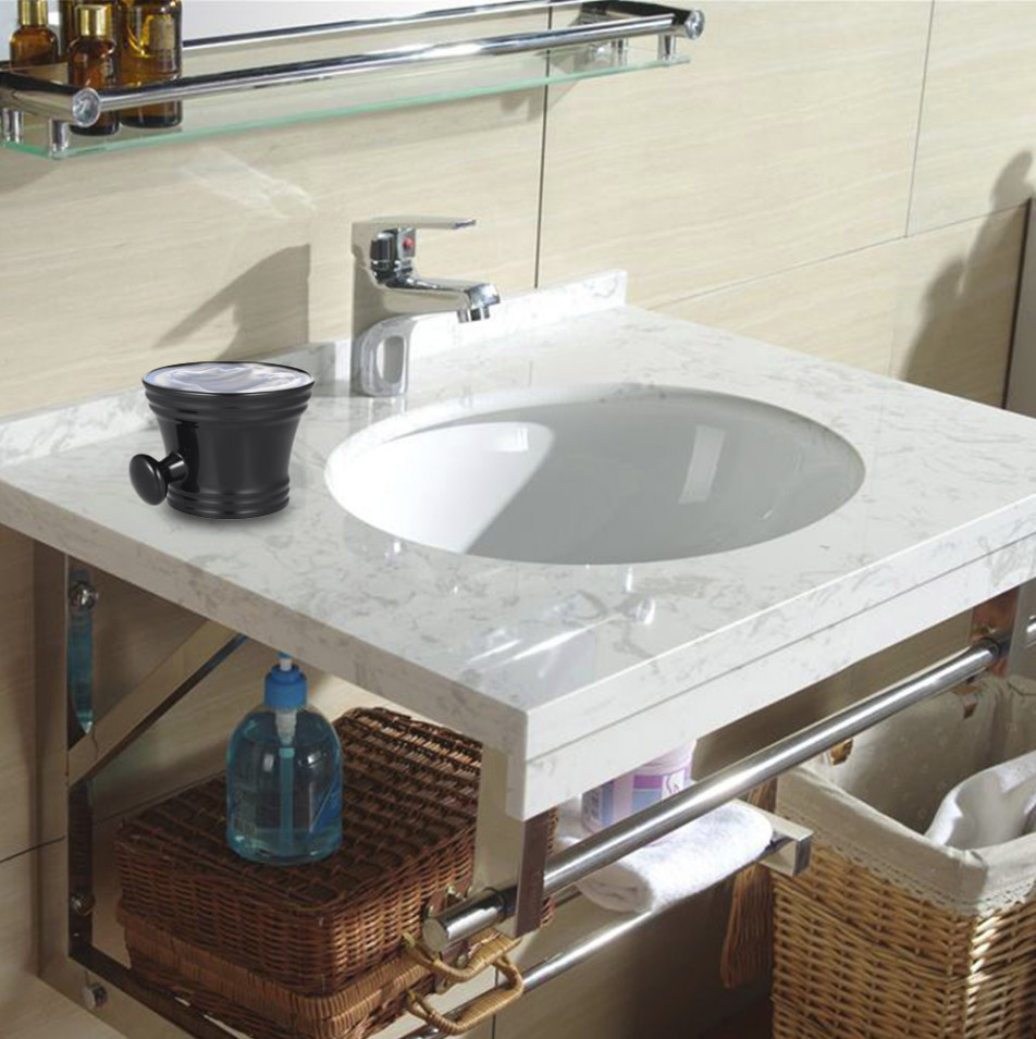 Gaira® Miska na holení s rukojetí M12, Barva černá