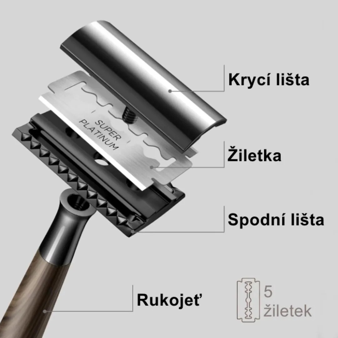 Gaira® Strojek na holení 40772, Barva černá