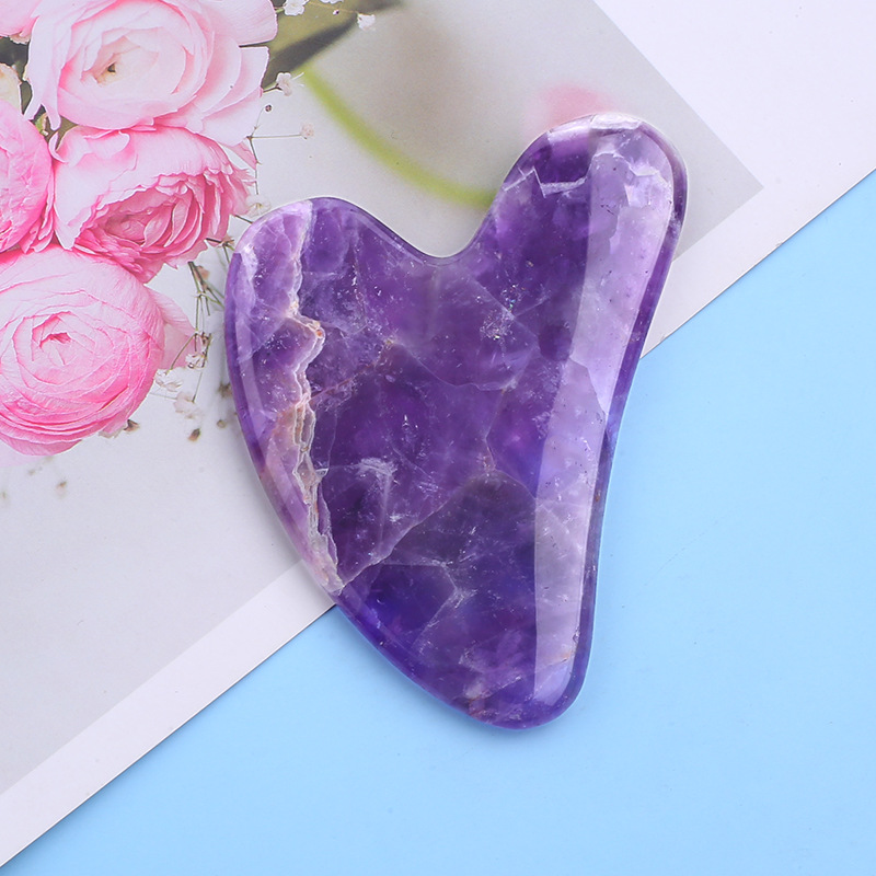 Gaira® Masážní kámen Gua Sha Ametyst 40820-21
