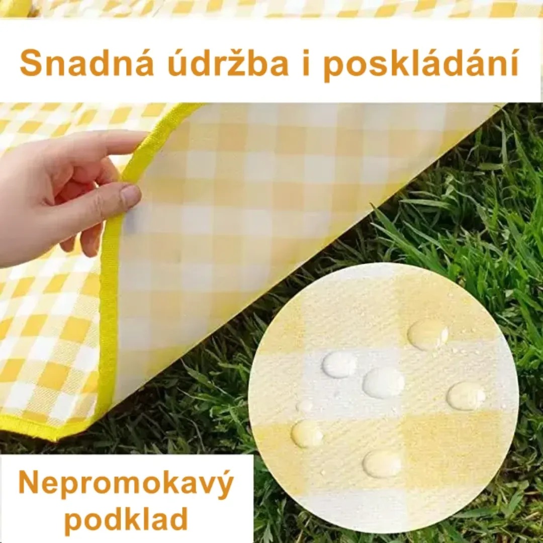Gaira® Deka na piknik 4889, Barva žlutá