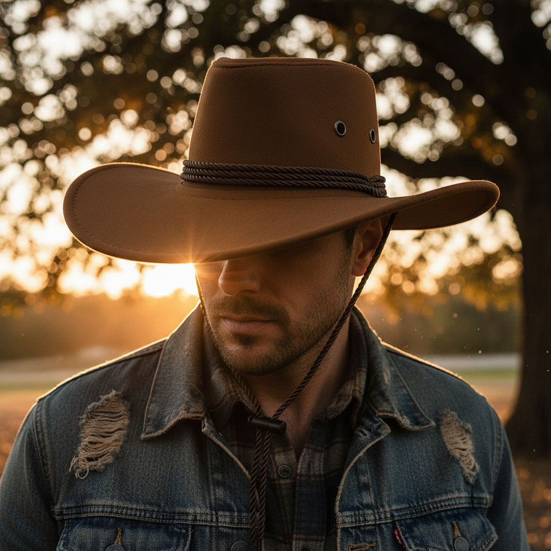 Gaira® Klobouk Western 70331, Barva šedá