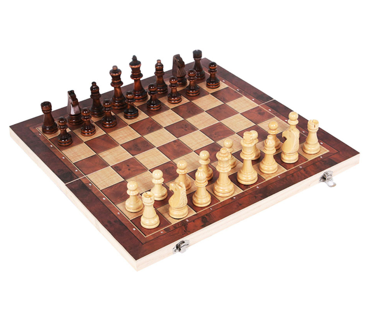 Gaira® Šachy dřevěné 3v1 29x29cm