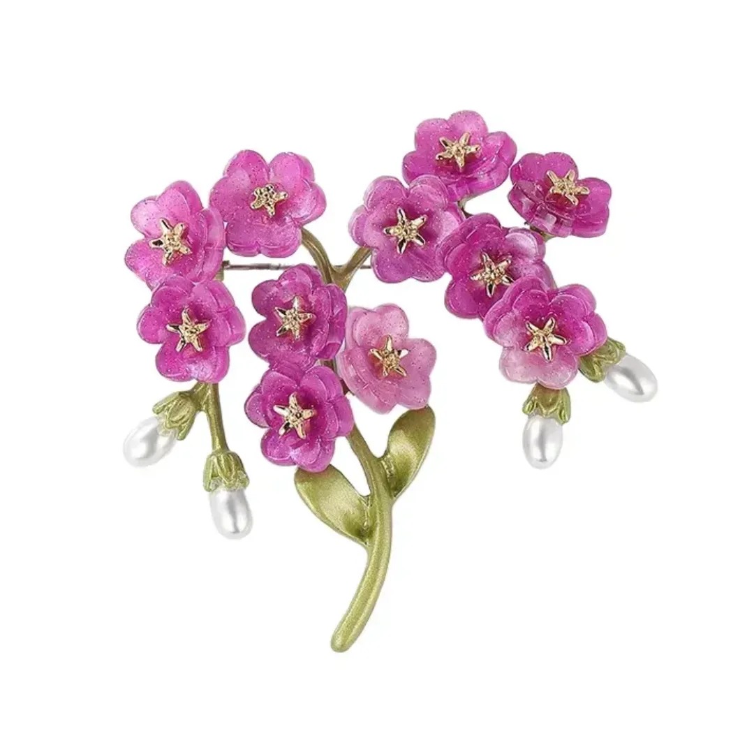 Gaira® Brož Květ 32261, Barva fialová
