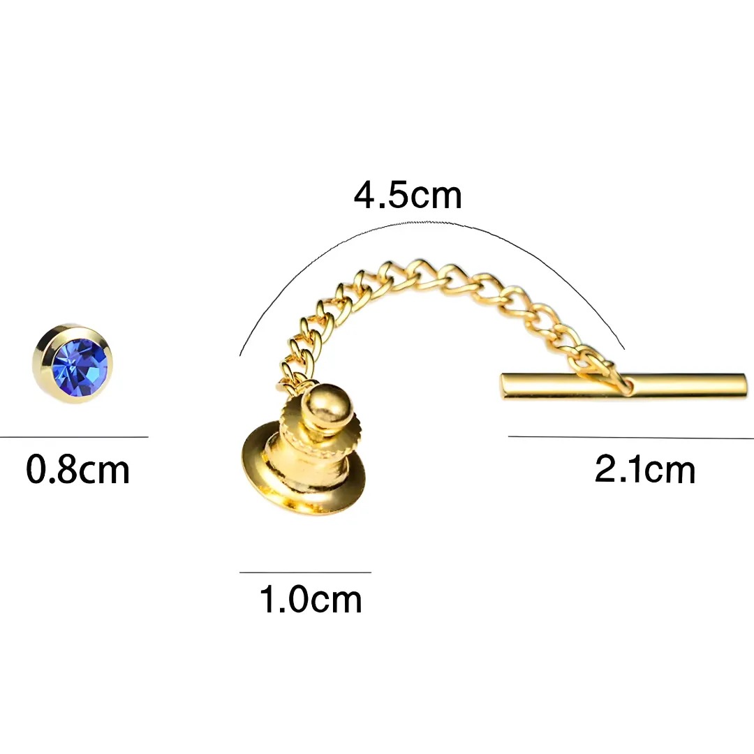 Gaira® Brož do kravaty 340062, Barva fialová