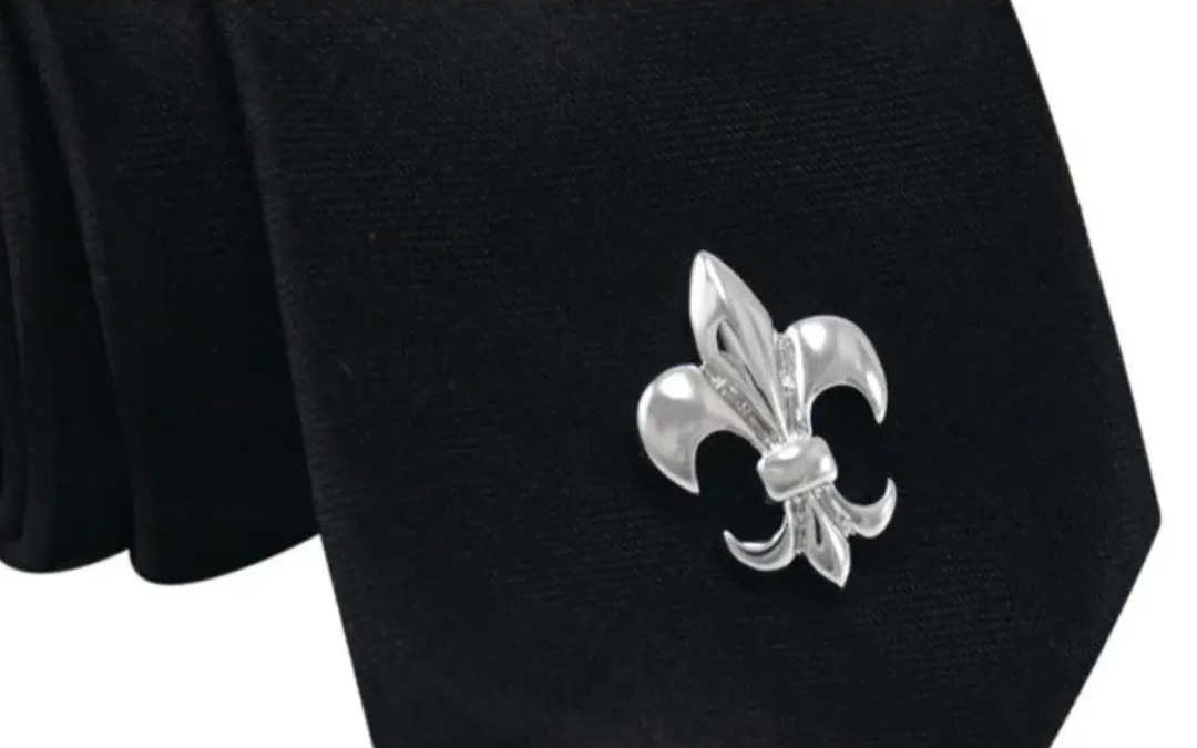 Gaira® Brož do klopy Lilie 352380, Barva stříbrná