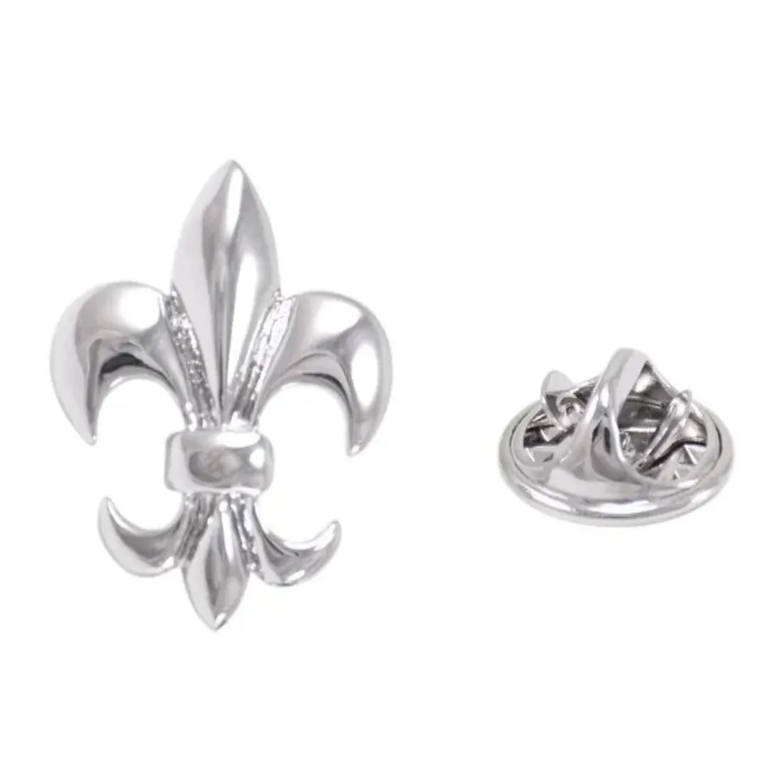 Gaira® Brož do klopy Lilie 352380, Barva stříbrná