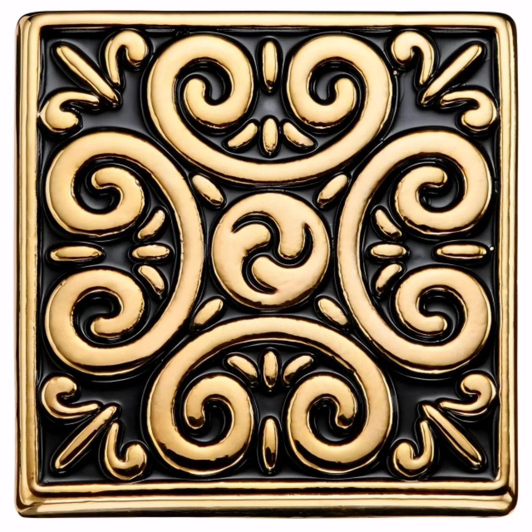 Gaira® Brož do klopy Ornament 3605, Barva stříbrná