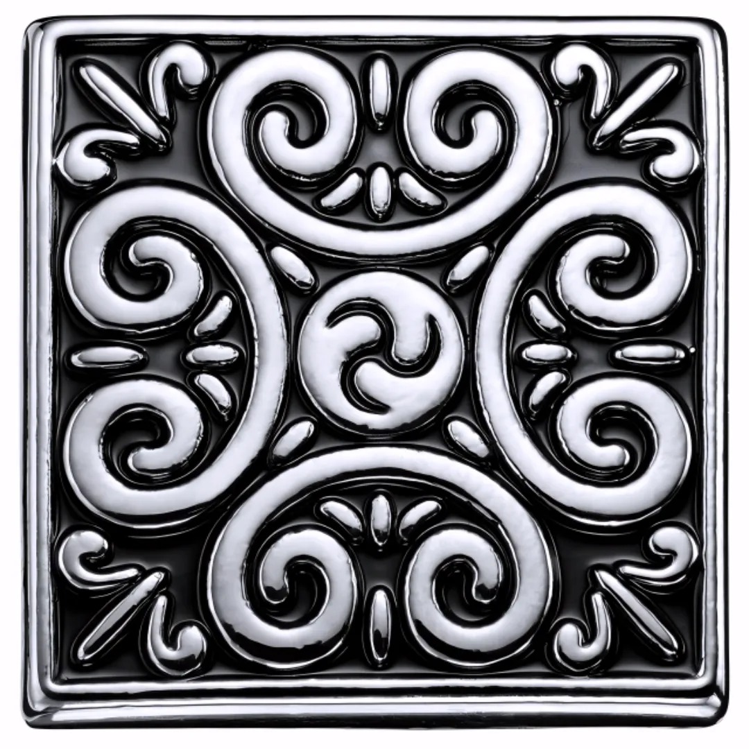 Gaira® Brož do klopy Ornament 3605, Barva stříbrná