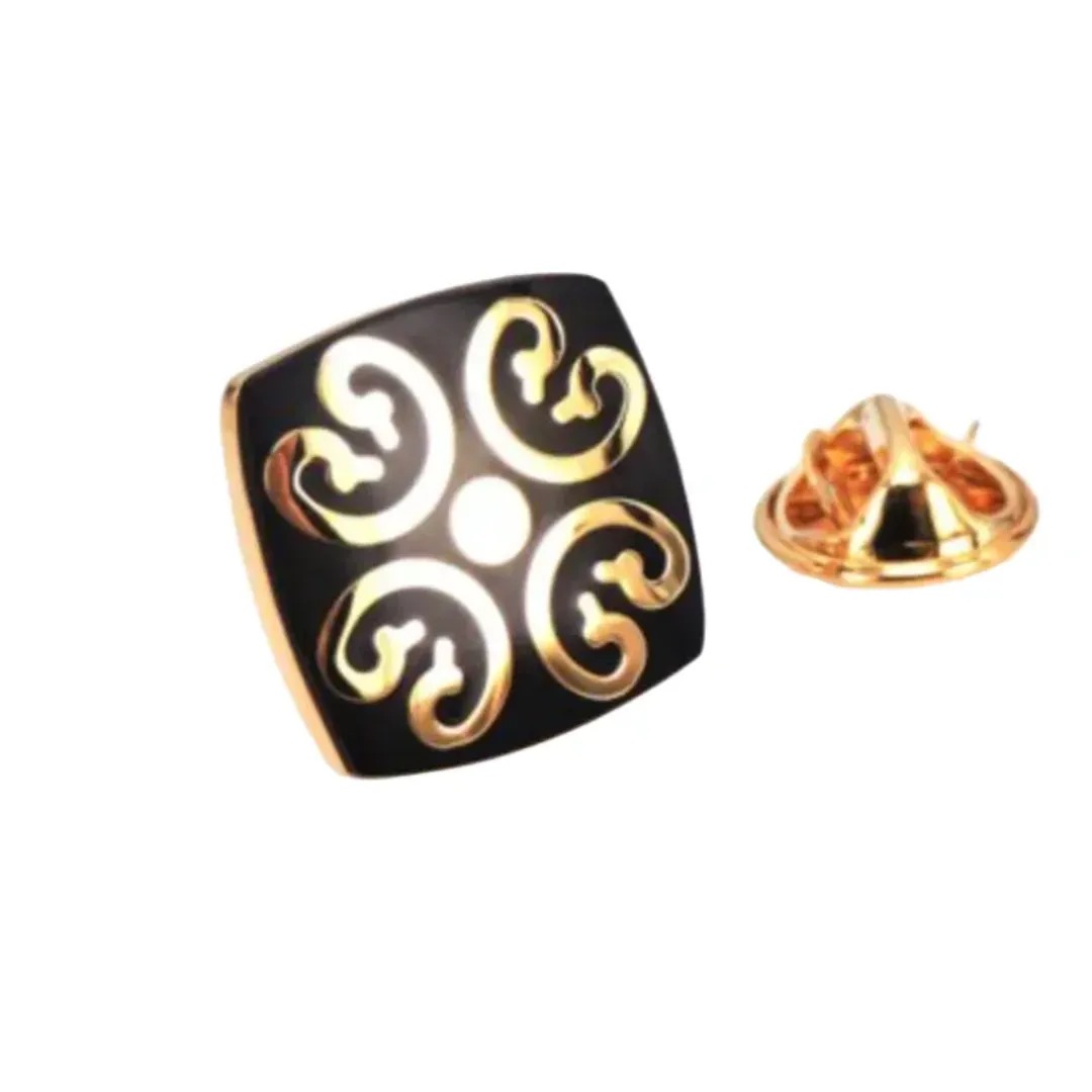 Gaira® Brož do klopy Ornament 3908, Barva stříbrná