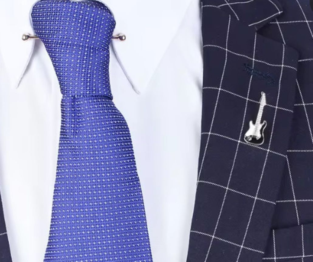Gaira® Brož do klopy Kytara 3005, Barva modrá