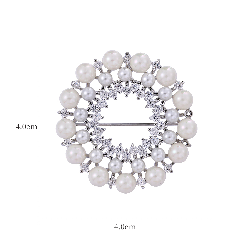 Gaira® Brož Pearls 312065 Silver
