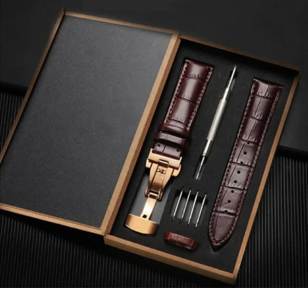 Gaira® Řemínek na hodinky 3222G černý, Šířka řemínku 20 mm