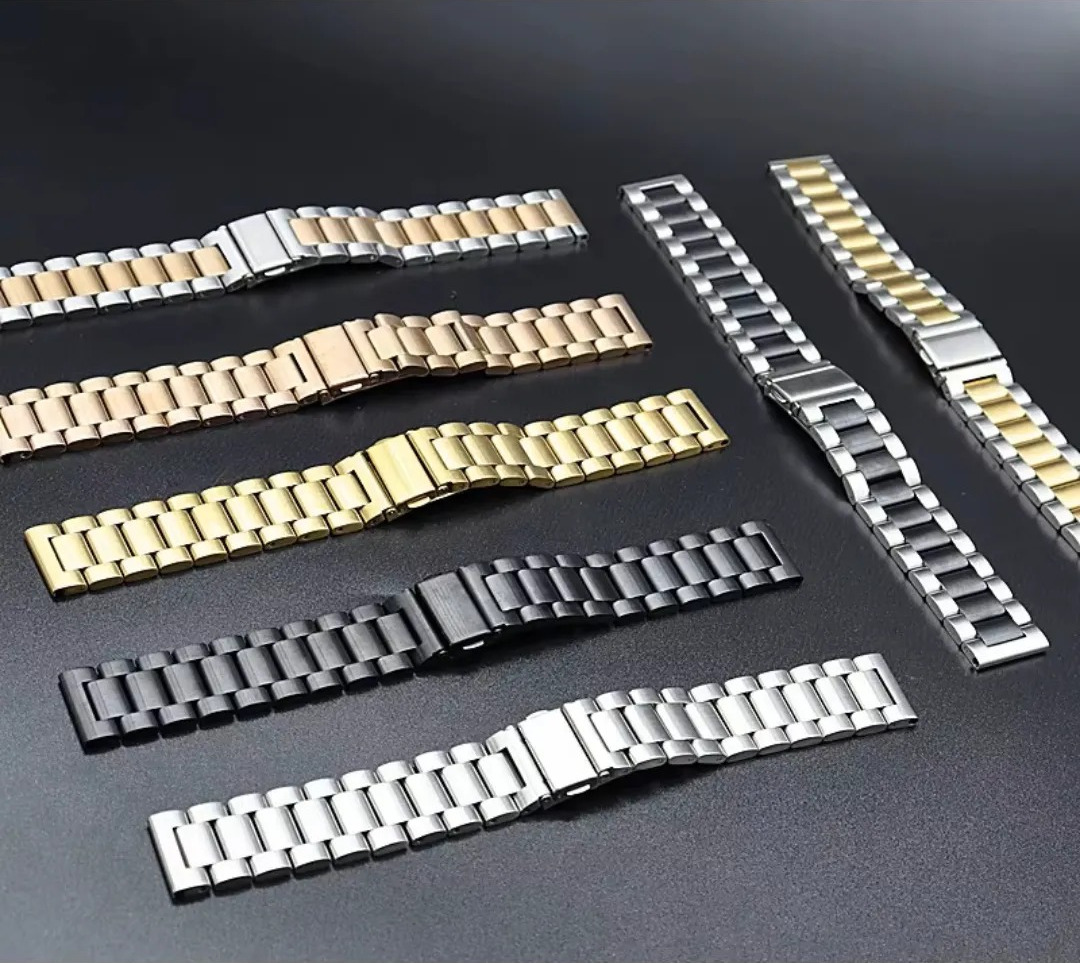 Gaira® Řemínek na hodinky 3304 černo-zlatý, Šířka řemínku 20 mm