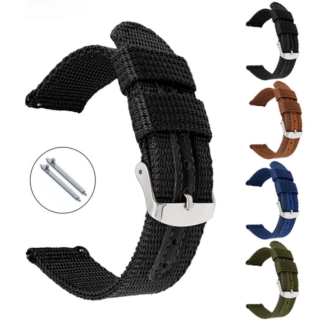 Gaira® Řemínek na hodinky Army 3320 modrý, Šířka řemínku 22 mm