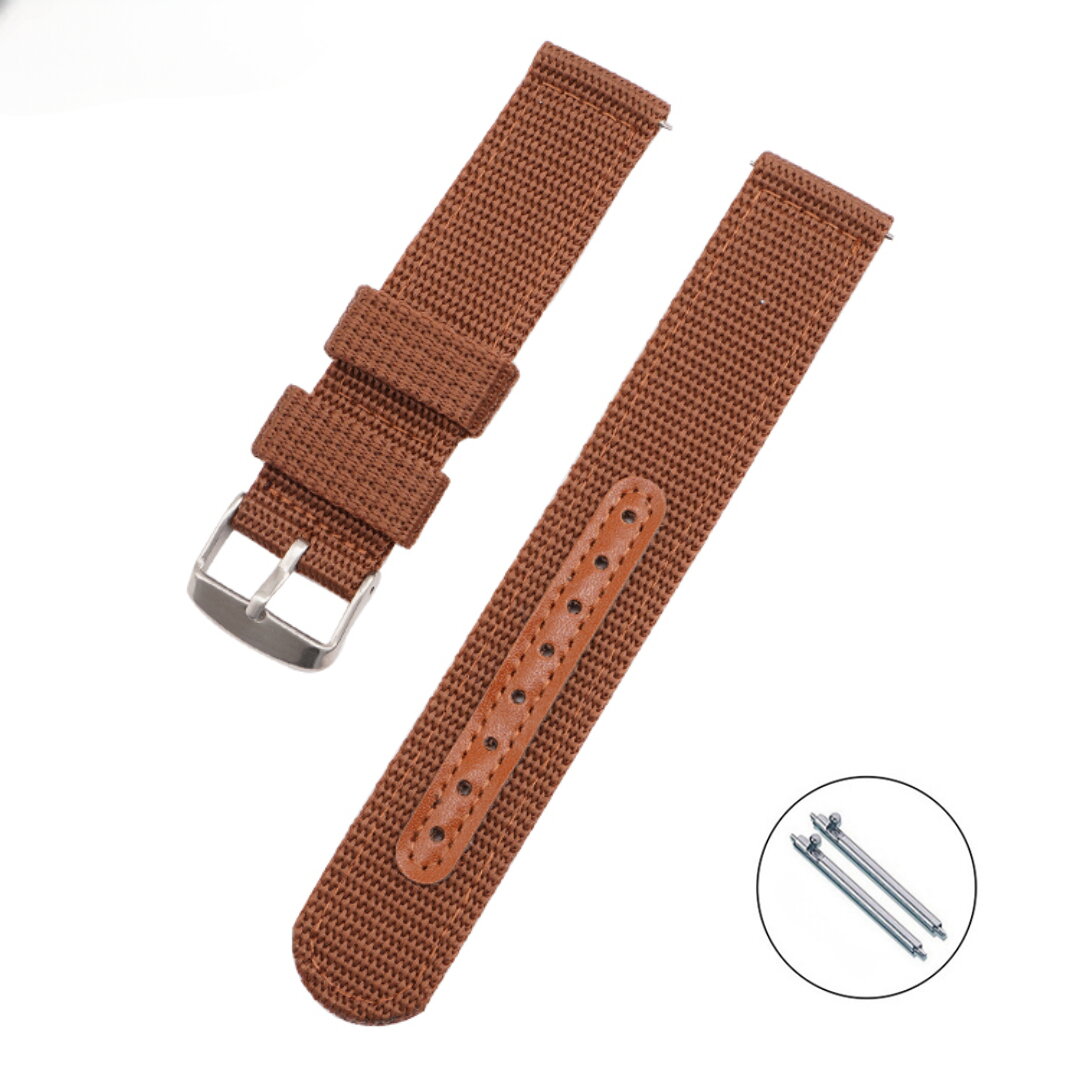 Gaira® Řemínek na hodinky Army 3320 hnědý, Šířka řemínku 18 mm
