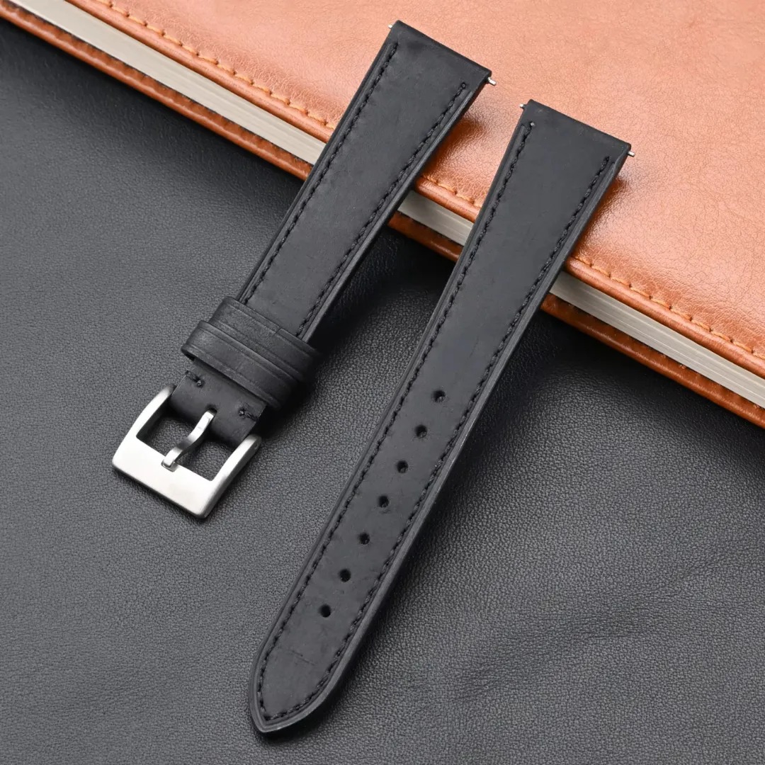 Gaira® Řemínek na hodinky 3413 černý, Šířka řemínku 20 mm
