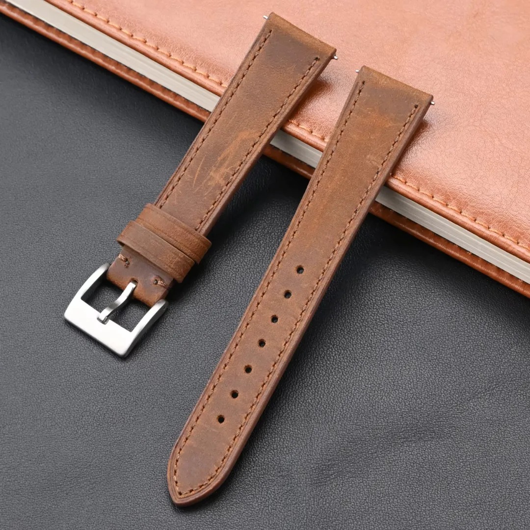 Gaira® Řemínek na hodinky 3413 hnědý, Šířka řemínku 22 mm
