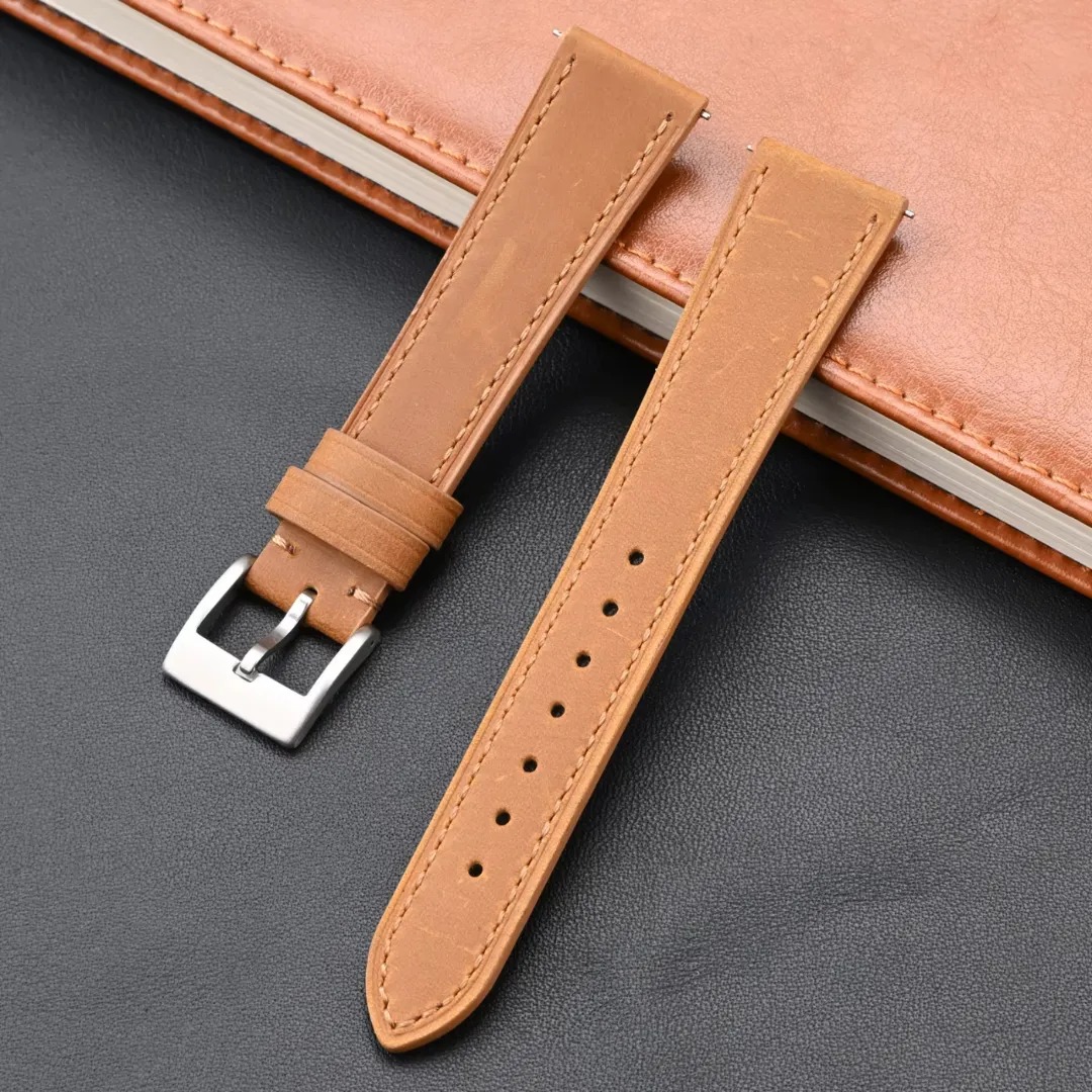 Gaira® Řemínek na hodinky 3413 světle hnědý, Šířka řemínku 22 mm
