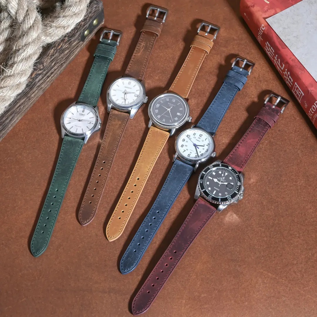 Gaira® Řemínek na hodinky 3413 zelený, Šířka řemínku 22 mm