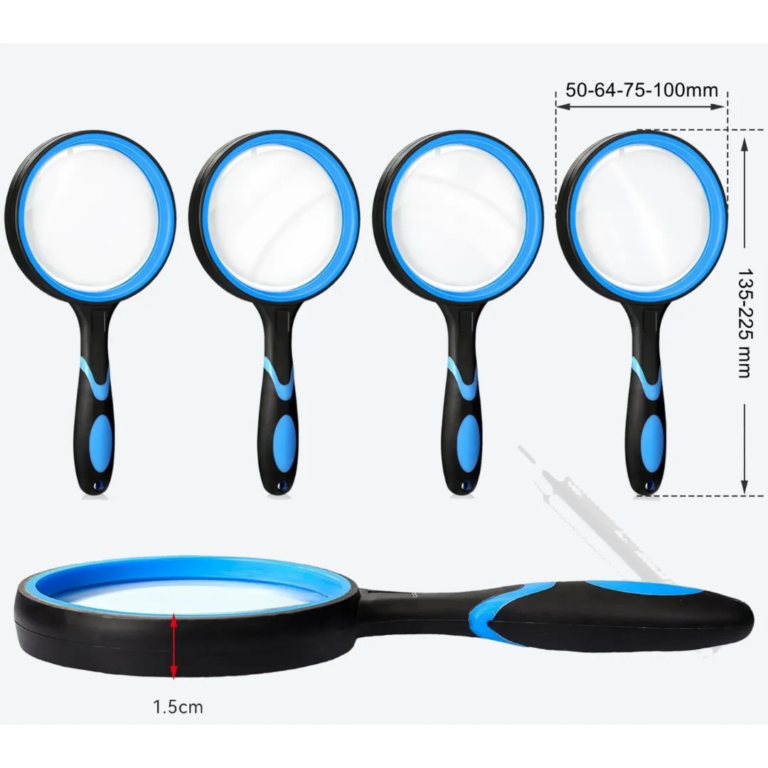 Gaira® Lupa M223 Modrá 10x, Průměr lupy 100 mm