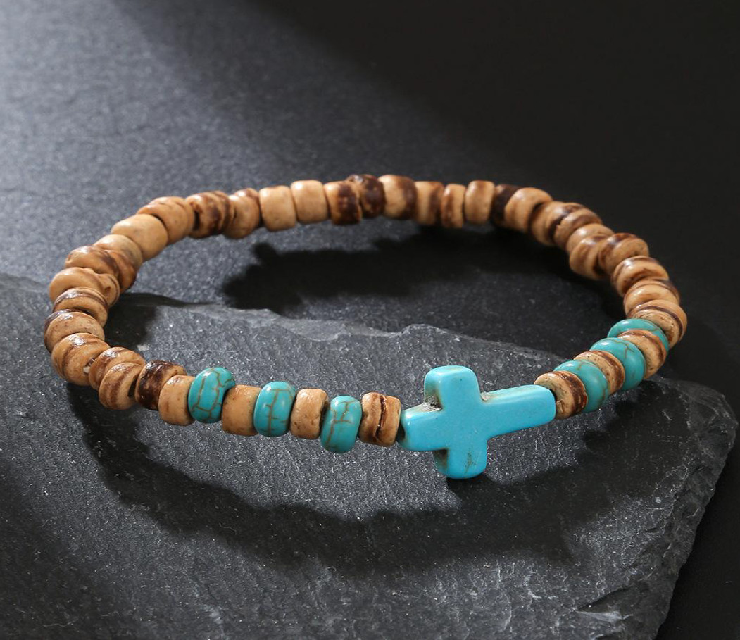 Gaira® Náramek Cross 3137, Barva modrá