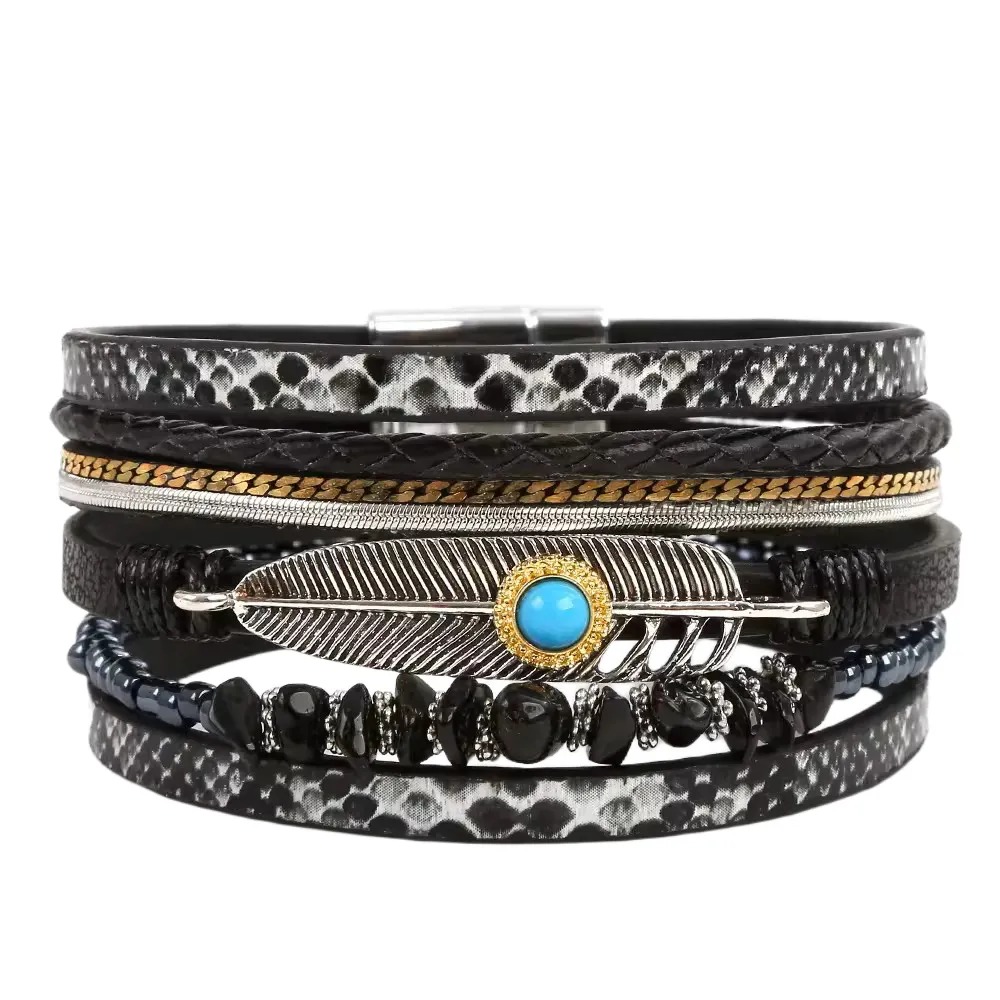 Gaira® Náramek Boho 3157, Barva černá