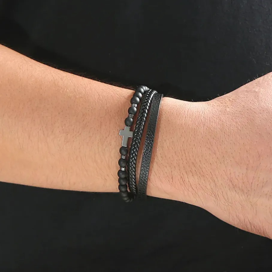Gaira® Náramek Cross Stone 317-10, Materiál Tygří oko