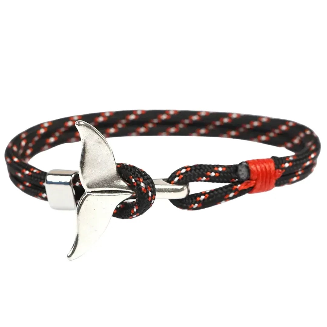 Gaira® Náramek Stříbrná ploutev 3221, Barva černá