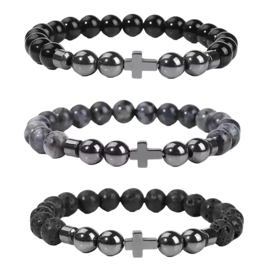 Gaira® Náramek Cross 3229, Materiál Tygří oko