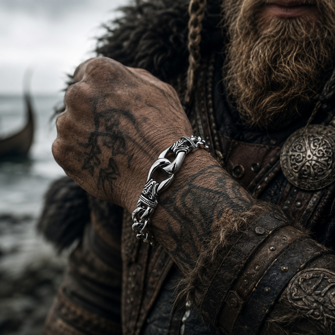 Gaira® Náramek Vikings 3334, Barva stříbrná