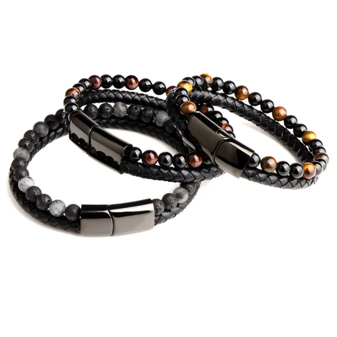Gaira® Náramek Stones 3883, Materiál Láva přírodní