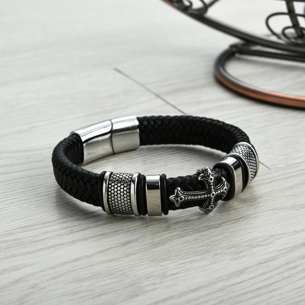 Gaira® Kožený náramek Cross 30278-10