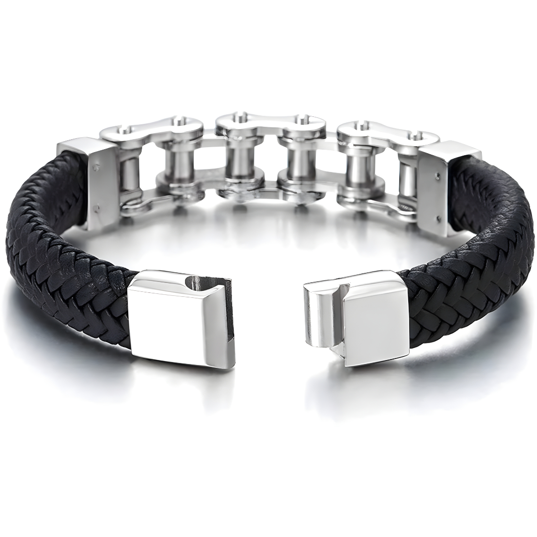 Gaira® Kožený náramek Chain 30294-22, Barva kůže hnědá