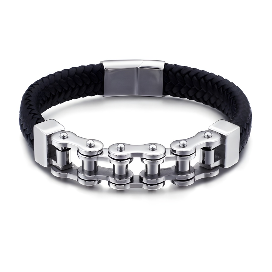 Gaira® Kožený náramek Chain 30294-22, Barva kůže hnědá