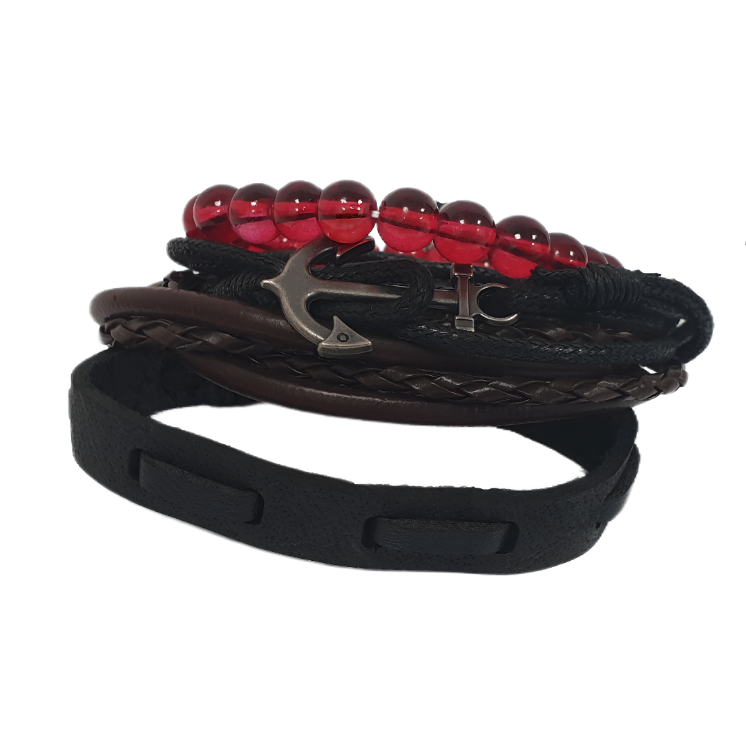 Gaira® Kožený náramek Anchor 3311-15