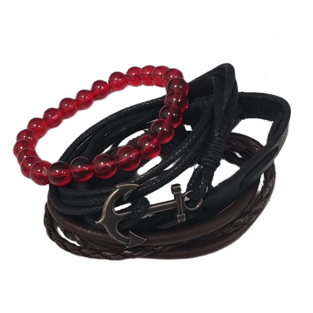 Gaira® Kožený náramek Anchor 3311-15