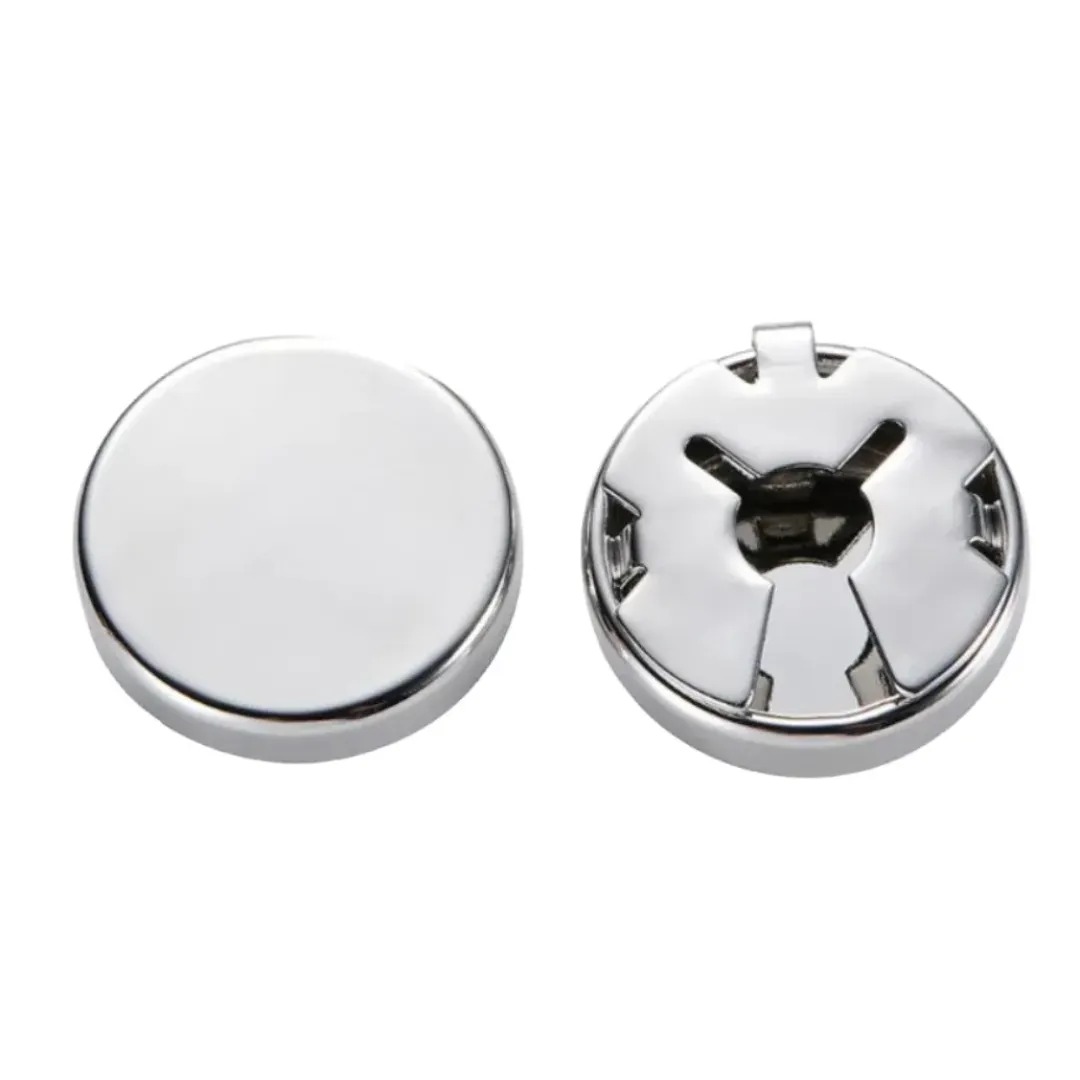 Gaira® Ozdoba na knoflíčky 31247, Barva stříbrná