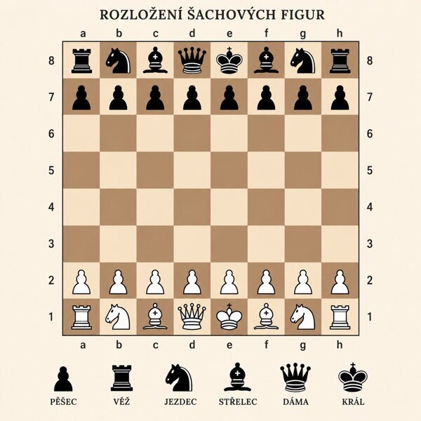 rozestavění šachových figur