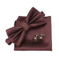 Sada motýlek, kapesníček a manžetové knoflíčky 7209