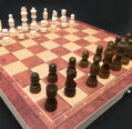 Šachy dřevěné 3v1 39x39cm