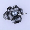 Brož Květ s perlou 3866