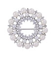 Brož Pearls 312065 Silver