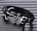 Kožený náramek Anchor 3114