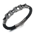 Kožený náramek Chain 31507-45