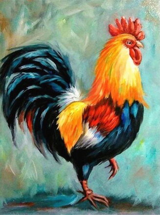 Diamantové malování Kohout D1229